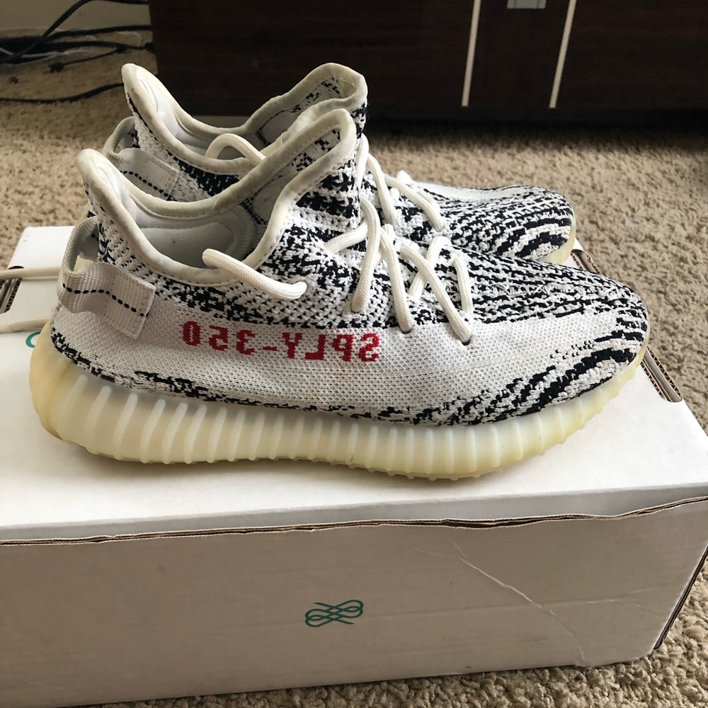 Black and white Yeezy’s